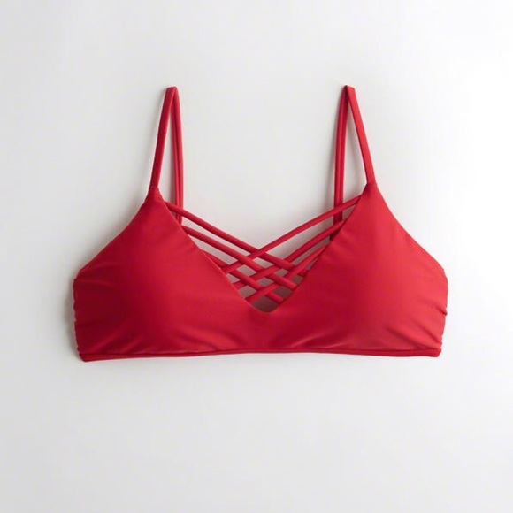 hollister strappy scoop bikini top